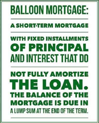 balloon mortgage